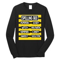 Funny Pun Halloween Costume For Teachers Spelling Bee Long Sleeve Shirt