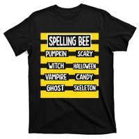 Funny Pun Halloween Costume For Teachers Spelling Bee T-Shirt