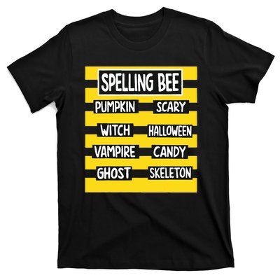 Funny Pun Halloween Costume For Teachers Spelling Bee T-Shirt