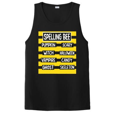 Funny Pun Halloween Costume For Teachers Spelling Bee PosiCharge Competitor Tank