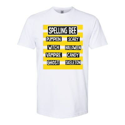 Funny Pun Halloween Costume For Teachers Spelling Bee Softstyle CVC T-Shirt