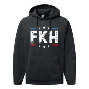 Fkh Political Humor F Kamala Harris Conservative Republican Performance Fleece Hoodie