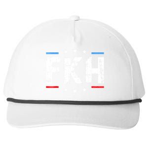 Fkh Political Humor F Kamala Harris Conservative Republican Snapback Five-Panel Rope Hat