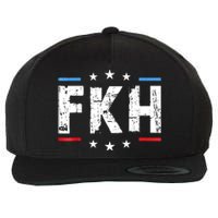 Fkh Political Humor F Kamala Harris Conservative Republican Wool Snapback Cap