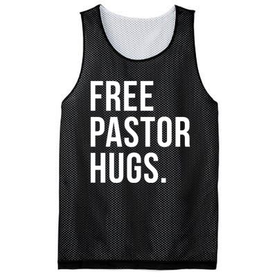 Free Pastor Hugs Funny Bible Church Humor Christian Greeter Mesh Reversible Basketball Jersey Tank