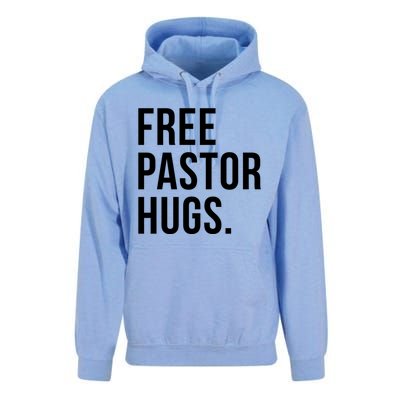 Free Pastor Hugs Funny Bible Church Humor Christian Greeter Unisex Surf Hoodie