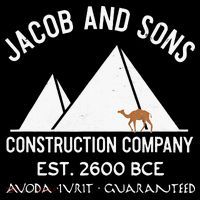 Funny Passover Hebrew Construction Egypt Pyramids Builders USA-Made Doggie Bandana