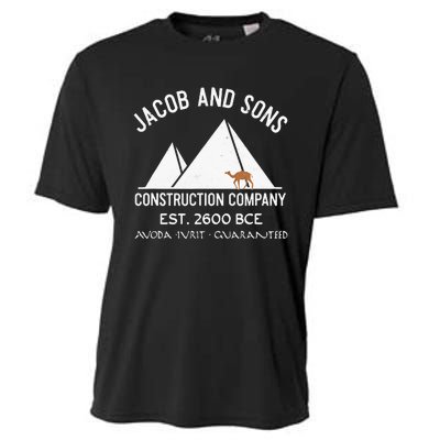 Funny Passover Hebrew Construction Egypt Pyramids Builders Cooling Performance Crew T-Shirt