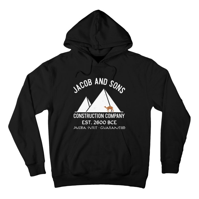 Funny Passover Hebrew Construction Egypt Pyramids Builders Hoodie