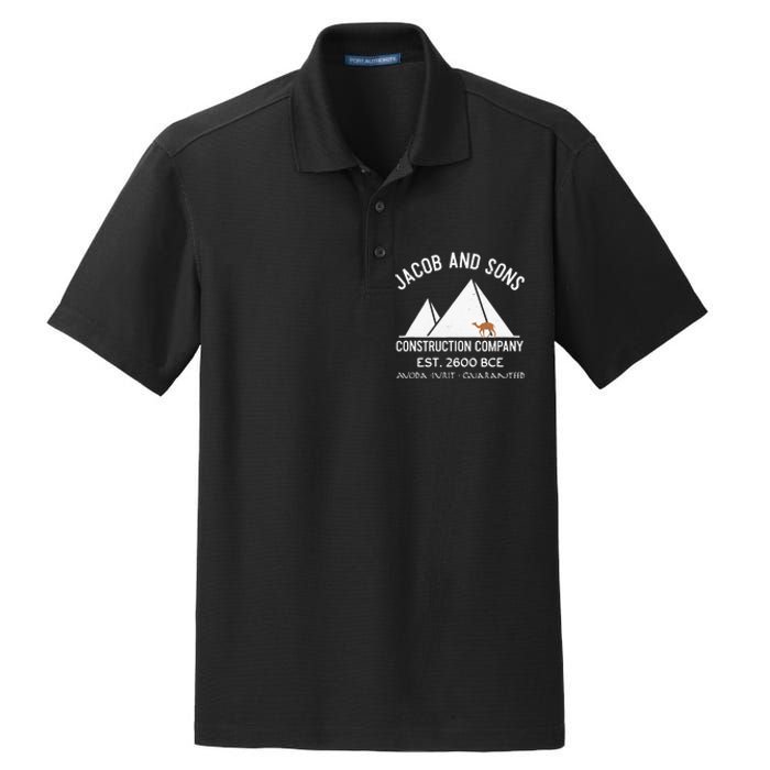 Funny Passover Hebrew Construction Egypt Pyramids Builders Dry Zone Grid Polo