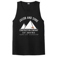 Funny Passover Hebrew Construction Egypt Pyramids Builders PosiCharge Competitor Tank