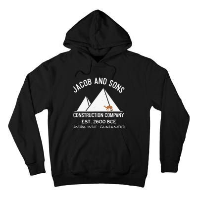 Funny Passover Hebrew Construction Egypt Pyramids Builders Tall Hoodie