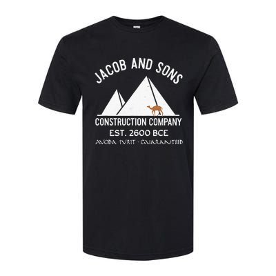 Funny Passover Hebrew Construction Egypt Pyramids Builders Softstyle CVC T-Shirt