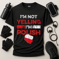 Funny Polish Heritage Meme IM Not Yelling IM Polish Pride Performance Shirt