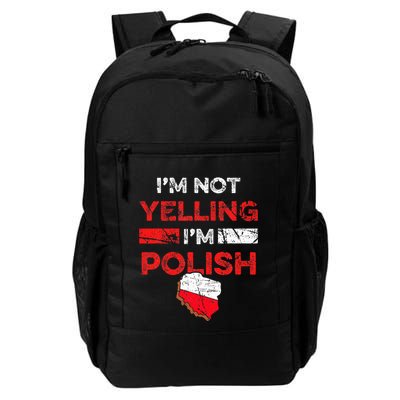 Funny Polish Heritage Meme IM Not Yelling IM Polish Pride Backpack