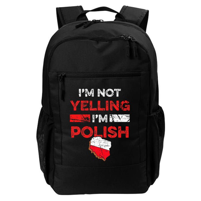 Funny Polish Heritage Meme IM Not Yelling IM Polish Pride Backpack