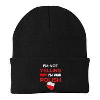 Funny Polish Heritage Meme IM Not Yelling IM Polish Pride Beanie