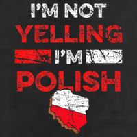 Funny Polish Heritage Meme IM Not Yelling IM Polish Pride Beanie