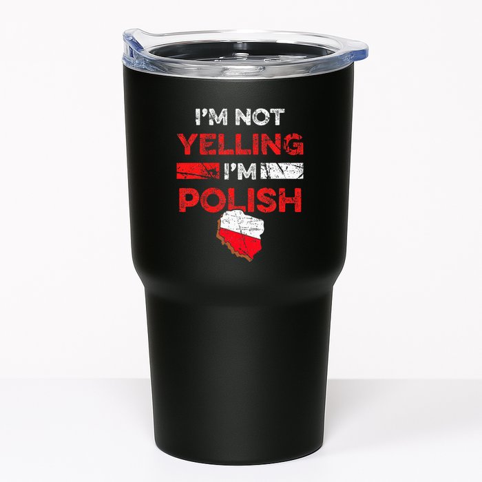 Funny Polish Heritage Meme IM Not Yelling IM Polish Pride Tumbler