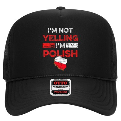Funny Polish Heritage Meme IM Not Yelling IM Polish Pride Trucker Hat