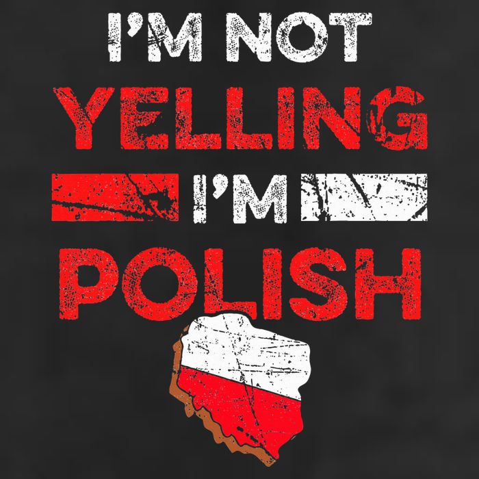Funny Polish Heritage Meme IM Not Yelling IM Polish Pride Trucker Hat