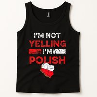 Funny Polish Heritage Meme IM Not Yelling IM Polish Pride Tank Top