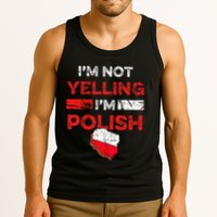 Funny Polish Heritage Meme IM Not Yelling IM Polish Pride Tank Top