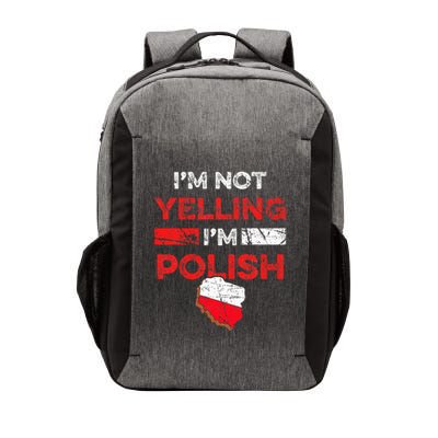 Funny Polish Heritage Meme IM Not Yelling IM Polish Pride Vector Backpack