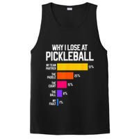 Funny Pickleball Humor Why I Lose Black Classic Fit Crew Neck Short Sleeve PosiCharge Competitor Tank