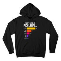 Funny Pickleball Humor Why I Lose Black Classic Fit Crew Neck Short Sleeve Tall Hoodie