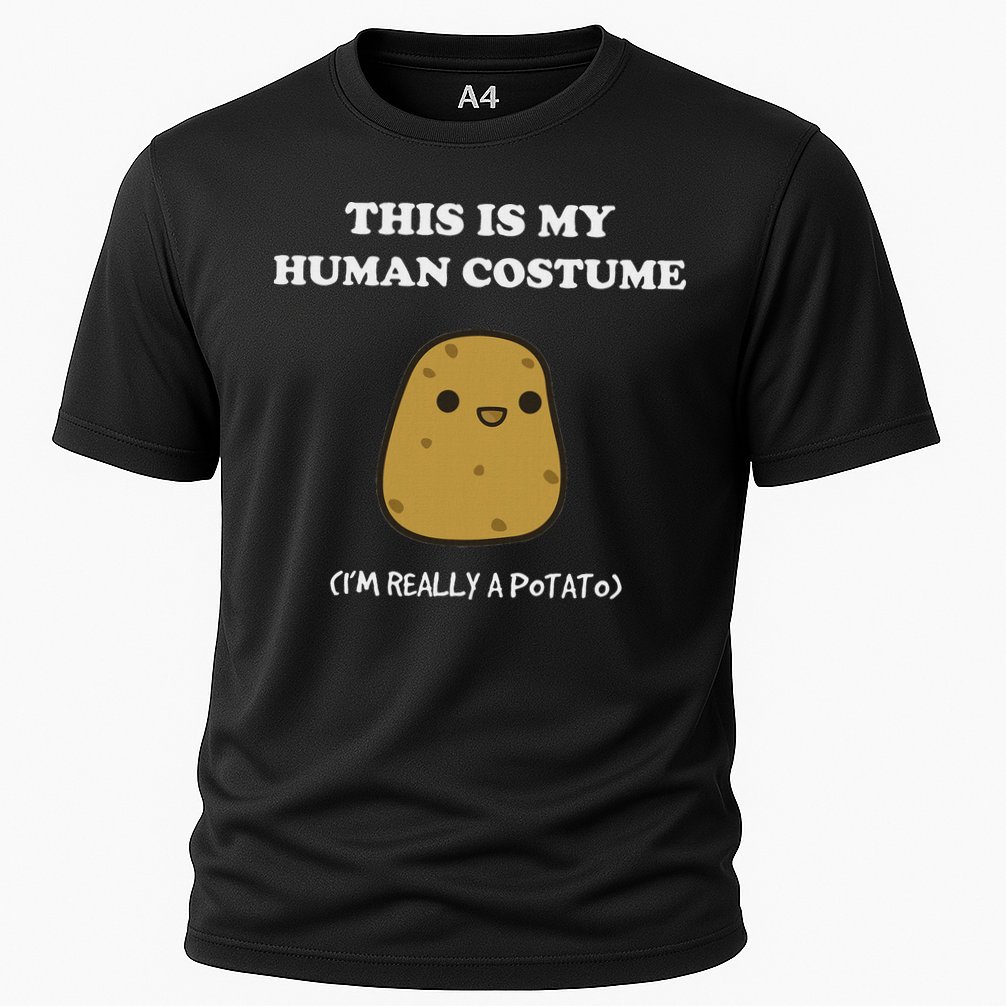 Funny Potato Humour This Is My Human Costume Halloween Potato Performance Shirt