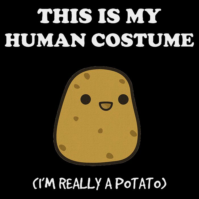 Funny Potato Humour This Is My Human Costume Halloween Potato Impact Tech Backpack
