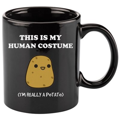 Funny Potato Humour This Is My Human Costume Halloween Potato 11oz C Handle Ceramic Mug