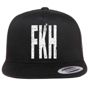 Fkh Political Humor F Kamala Harris 2024 Flat Bill Trucker Hat