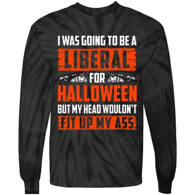 Funny Political Halloween Costume Idea Tie-Dye Long Sleeve Shirt