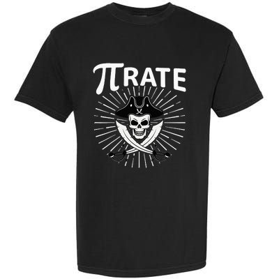 Funny Pi-Rate Happy Pi Day Math Pirate Pun Garment-Dyed Heavyweight T-Shirt