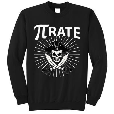 Funny Pi-Rate Happy Pi Day Math Pirate Pun Sweatshirt