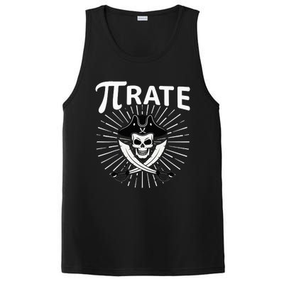 Funny Pi-Rate Happy Pi Day Math Pirate Pun PosiCharge Competitor Tank