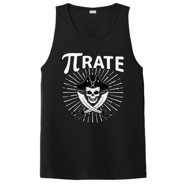 Funny Pi-Rate Happy Pi Day Math Pirate Pun PosiCharge Competitor Tank