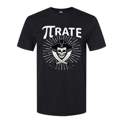 Funny Pi-Rate Happy Pi Day Math Pirate Pun Softstyle CVC T-Shirt