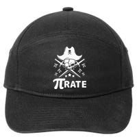 Funny Pi-Rate Happy Pi Day Math Pirate Pun 7-Panel Snapback Hat