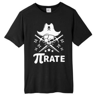 Funny Pi-Rate Happy Pi Day Math Pirate Pun Tall Fusion ChromaSoft Performance T-Shirt