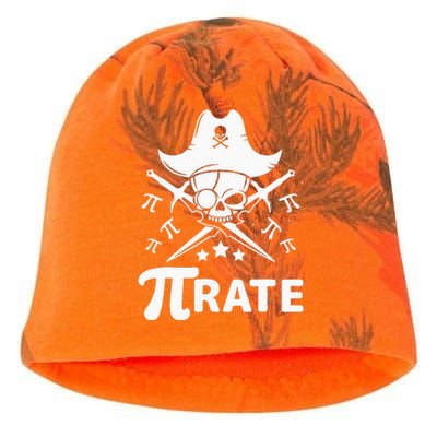 Funny Pi-Rate Happy Pi Day Math Pirate Pun Kati - Camo Knit Beanie