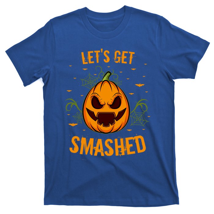 Fun Pumpkin Happy Halloween Party Costume Let’S Get Smashed Gift T-Shirt