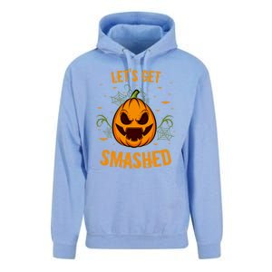 Fun Pumpkin Happy Halloween Party Costume Let’S Get Smashed Gift Unisex Surf Hoodie