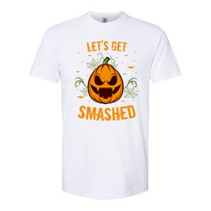 Fun Pumpkin Happy Halloween Party Costume Let’S Get Smashed Gift Softstyle CVC T-Shirt