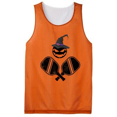 Funny Pickleball Halloween Costume Pumpkin Mesh Reversible Basketball Jersey Tank