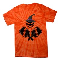 Funny Pickleball Halloween Costume Pumpkin Tie-Dye T-Shirt