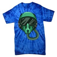 Fighter Pilot Helmet Aviator Headgear Sunglasses Cute Gift Tie-Dye T-Shirt