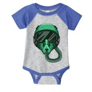 Fighter Pilot Helmet Aviator Headgear Sunglasses Cute Gift Infant Baby Jersey Bodysuit